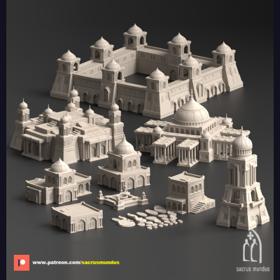 The Fortress Oasis of Ma&#39;rut scenery theme...
