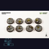 Temple Bases, Round 28mm (x8)
