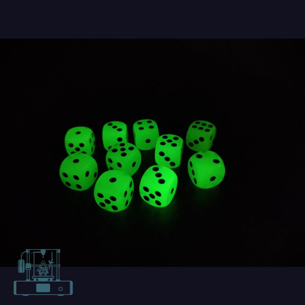 Würfelset (Farbe Glow in the Dark)