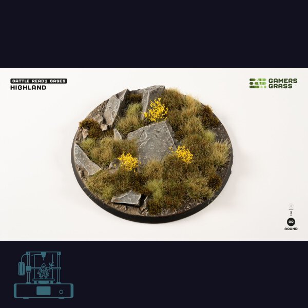Highland Bases, Round 90mm (x1)