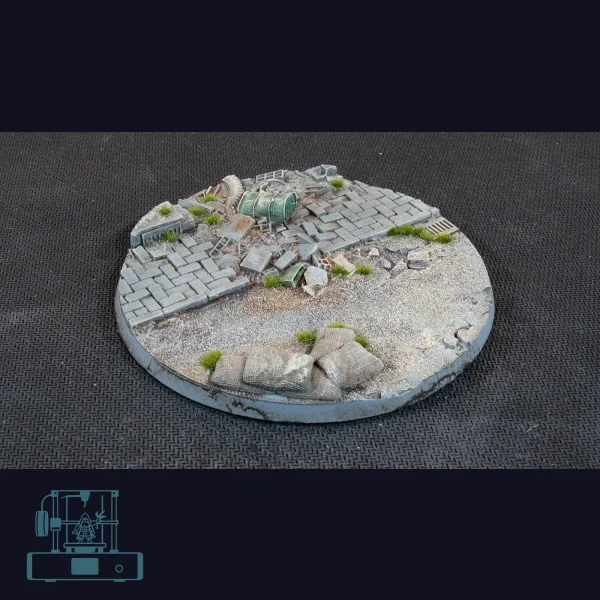 Urban Warfare Bases, Round 100mm (x1)