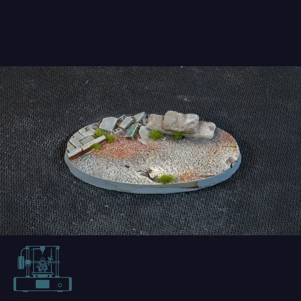 Urban Warfare Bases, Oval 75mm (x3)
