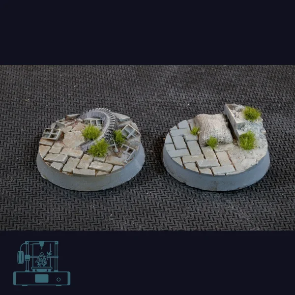 Urban Warfare Bases, Round 32mm (x8)
