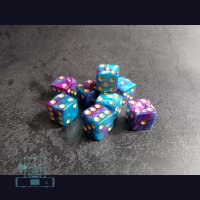 Würfelset (Farbe türkis lila)