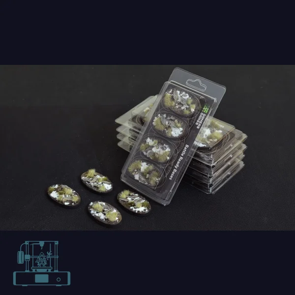Winter Bases, Oval 60mm (x4)