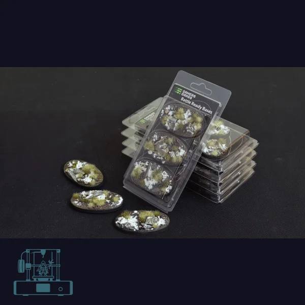 Winter Bases, Oval 75mm (x3)
