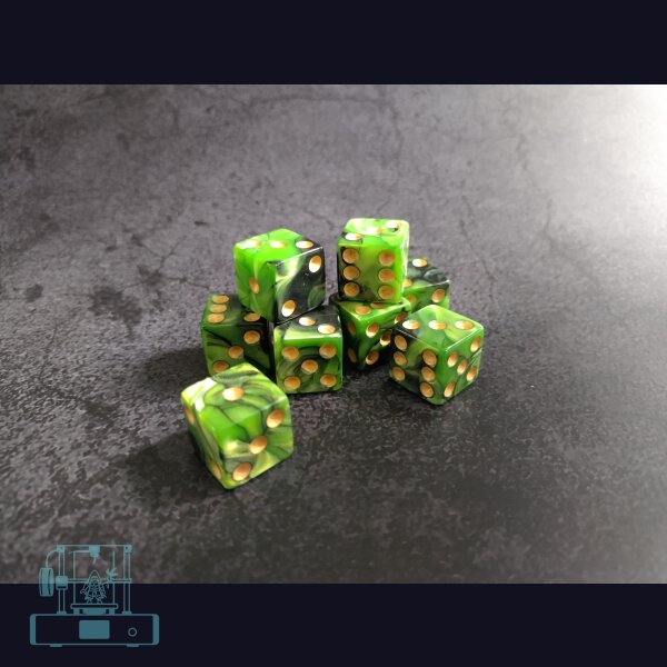 Würfelset (Farbe Plague Green Black)