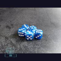 Würfelset (Farbe blau weiß)