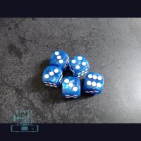Würfelset (Farbe blau weiß)
