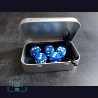 Würfelset (Farbe blau weiß)
