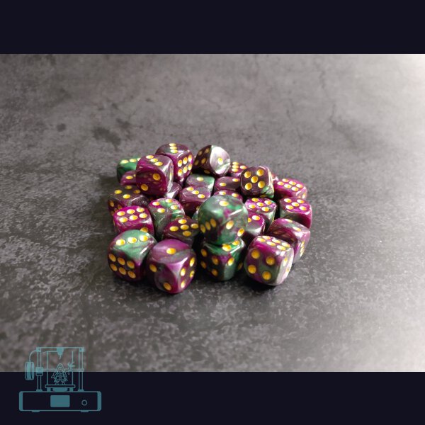 Würfelset (Farbe grün lila)