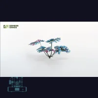 Alien Monstera Laser Plant