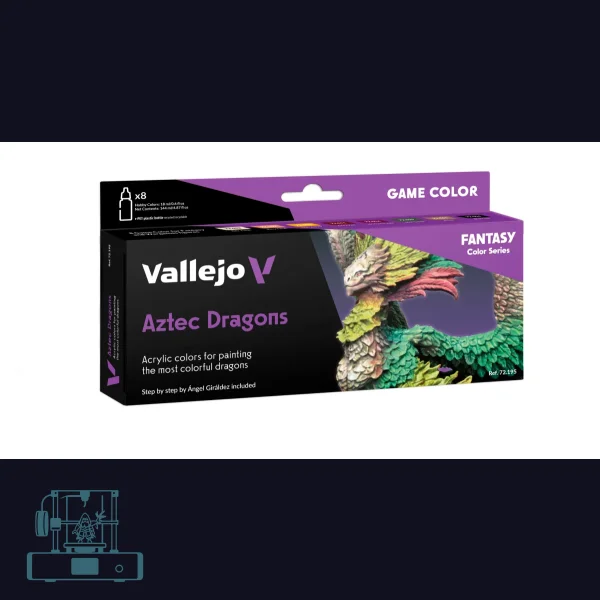 Vallejo Game Color - Aztec Dragons Set (8 x 18ml)