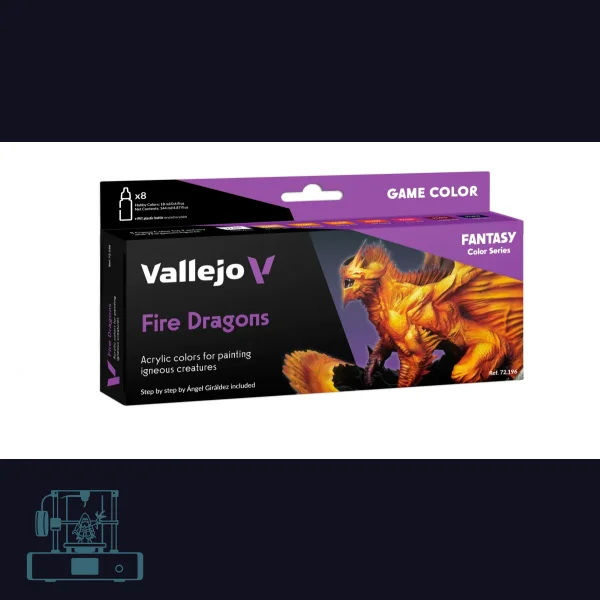 Vallejo Game Color - Fire Dragons Set (8 x 18ml)