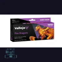 Vallejo Game Color - Fire Dragons Set (8 x 18ml)
