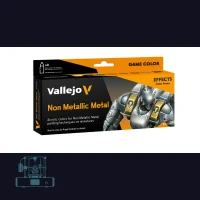 Vallejo Game Color - Non Metallic Metal Set (8 x 18ml)