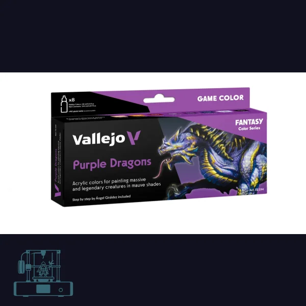 Vallejo Game Color - Purple Dragons Set (8 x 18ml)