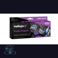 Vallejo Game Color - Purple Dragons Set (8 x 18ml)