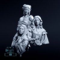 Three Muses Busts - Set (3)