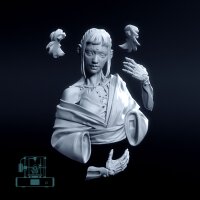Full bust of Cyber girl (1)