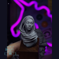 Girl in scarf academic bust (1)