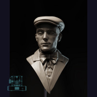 Beret Man - Academic Study Bust (1)