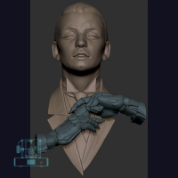 Tie a Tie w/ SciFi Hands - Academic Study Bust (1)
