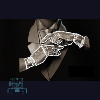 Tie a Tie w/ SciFi Hands - Academic Study Bust (1)