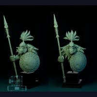 The Longsnouts - Orc Bust - Spearsnout leader (1)