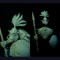 The Longsnouts - Orc Bust - Spearsnout leader (1)