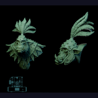 The Longsnouts - Orc Bust - Spearsnout leader (1)