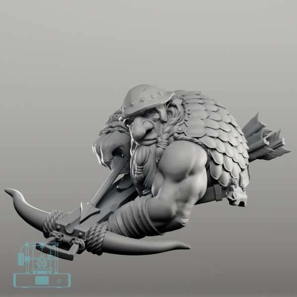 RaGnok with Helmet Dwarf Bust (1)