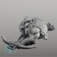 RaGnok with Helmet Dwarf Bust (1)