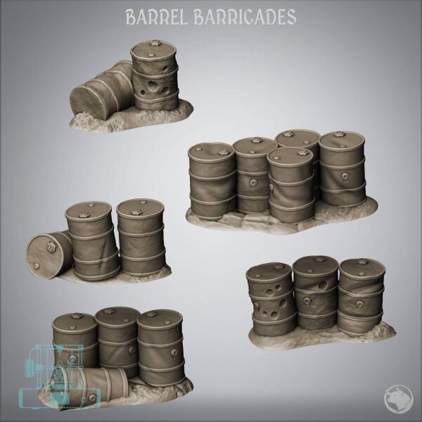 Barrel Barricades - Trench Grimdark Warfare