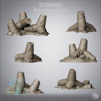 Tetrapods: Anti-tank obstacles - Trench Grimdark Warfare