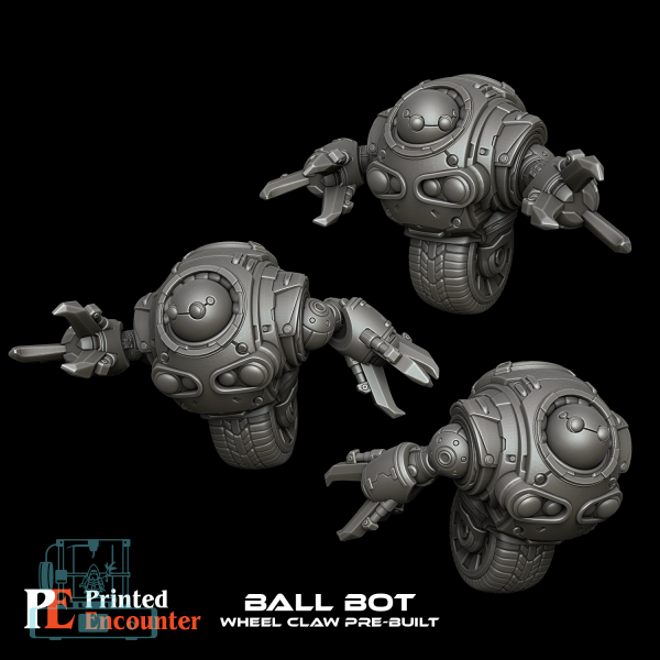 Ball Bots Set - Wheel Claw Pre-built (3)