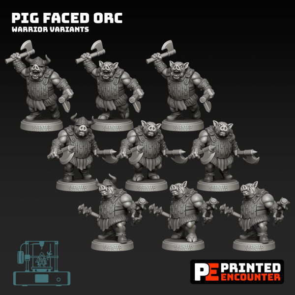 Pig Faced Orc - Warriors Set (9)