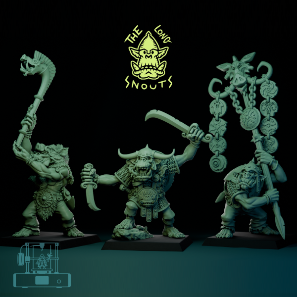 The Longsnouts - Orc Command Group (3)