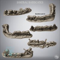Sandbag Barricade 2 (1) - Trench Grimdark Warfare