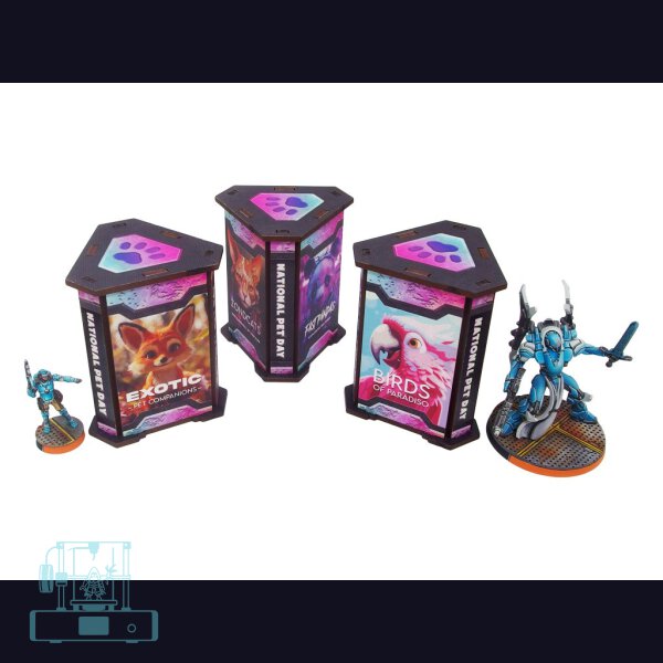 Pets Day Newsstands (3) LIMITED PREPAINTED (pink)