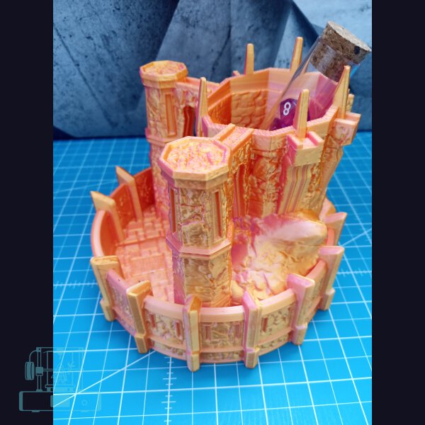 Würfelturm - Dark Tower  - Dicetower - MultiColor
