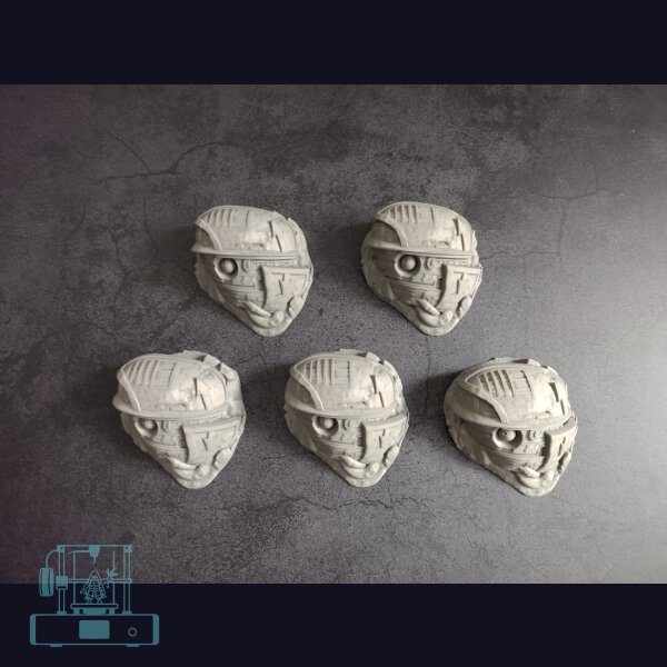 Titan (zerstört) - Kopf (5er Set)