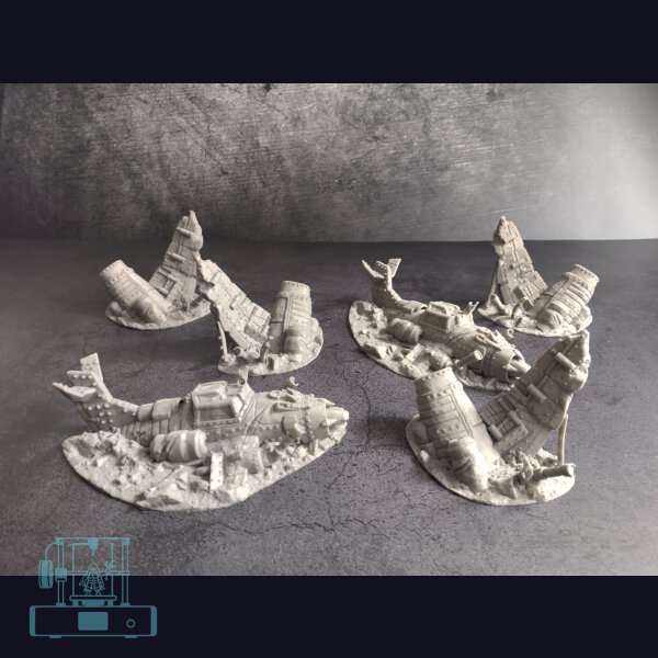 Space Orc Bomber Wrecks