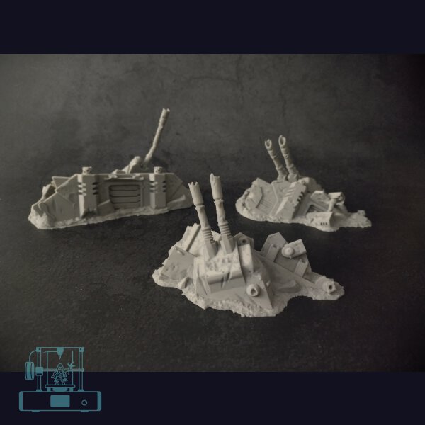 Tank Wreck Set 2 - Space Marine Predator (3)