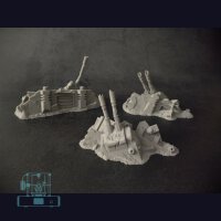 Tank Wreck Set 2 - Space Marine Predator (3)