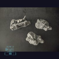 Tank Wreck Set 2 - Space Marine Predator (3)