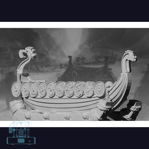 Battlefields of Eä: Νοrds Longboat - Viking Ship