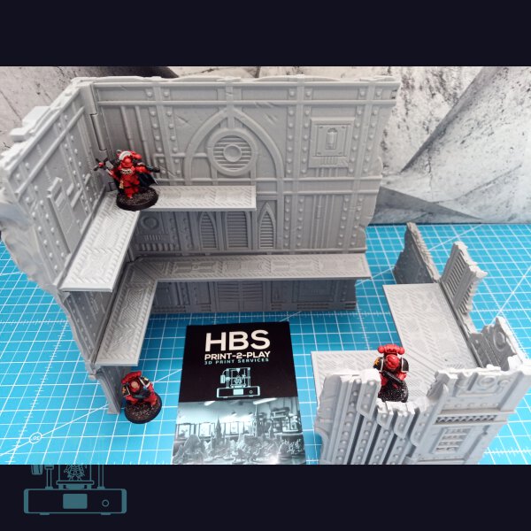 Faltbares Gelände (40k) - IndustryStyle - Set 1 (klein)