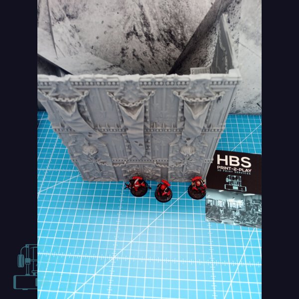 Faltbares Gelände (40k) - ChaosStyle - L-Wand (groß)