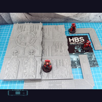 Faltbares Gelände (40k) - ChaosStyle - L-Wand (groß)